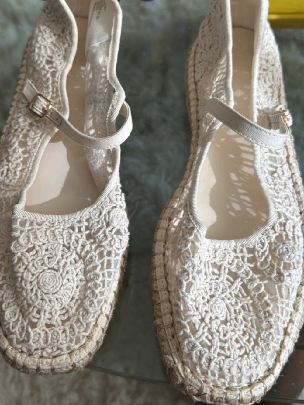 Abercrombie & Fitch Crochet Espadrille Flat Nee